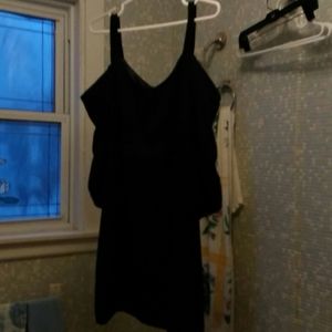 EverNew Navy cold-shoulder dress or top